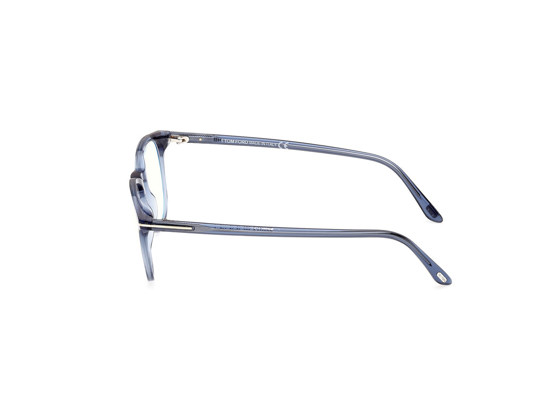 Prescription glasses tom ford ft5832-b 090 azul round masculino size 50mm - Detailed view