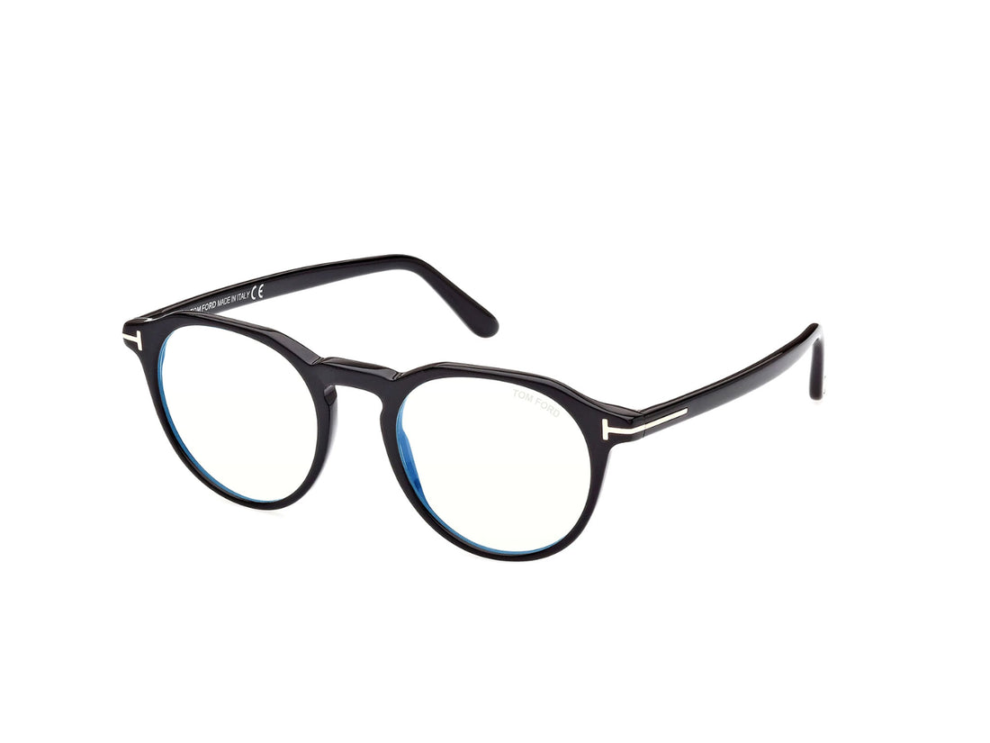 Brillen tom ford ft5833-b 001 negro round masculino größe 49mm - Hauptansicht