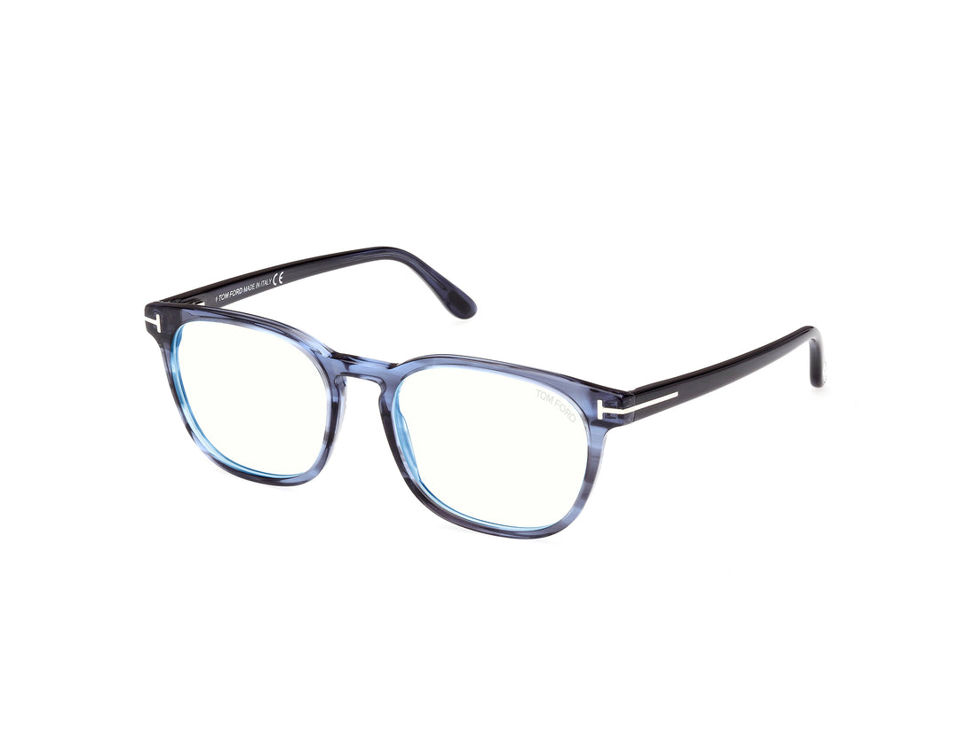 Occhiali da vista tom ford ft5868-b 092 azul square masculino taglia 53mm - Vista principale