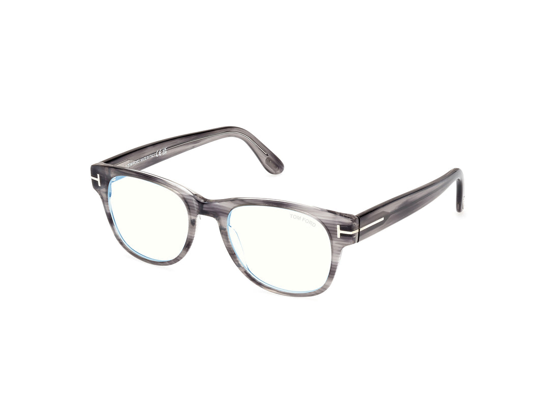 Prescription glasses tom ford ft5898-b 020 gris square masculino size 50mm - Main view