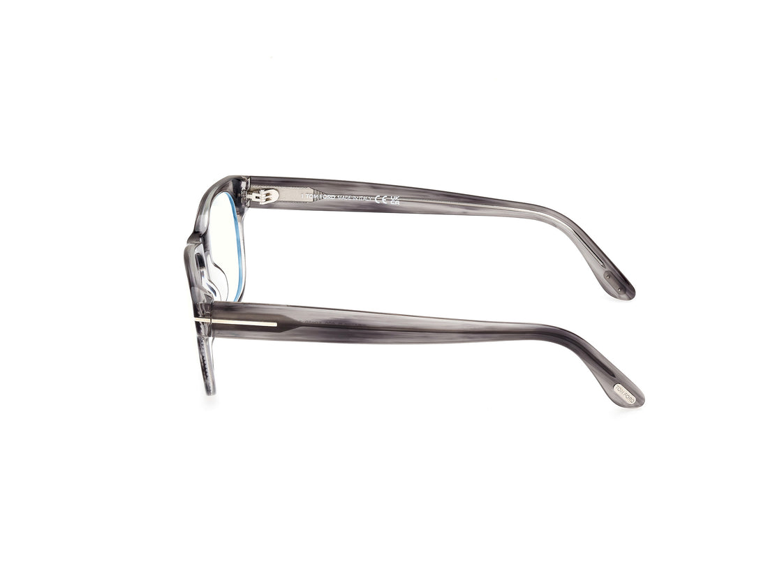 Prescription glasses tom ford ft5898-b 020 gris square masculino size 50mm - Detailed view