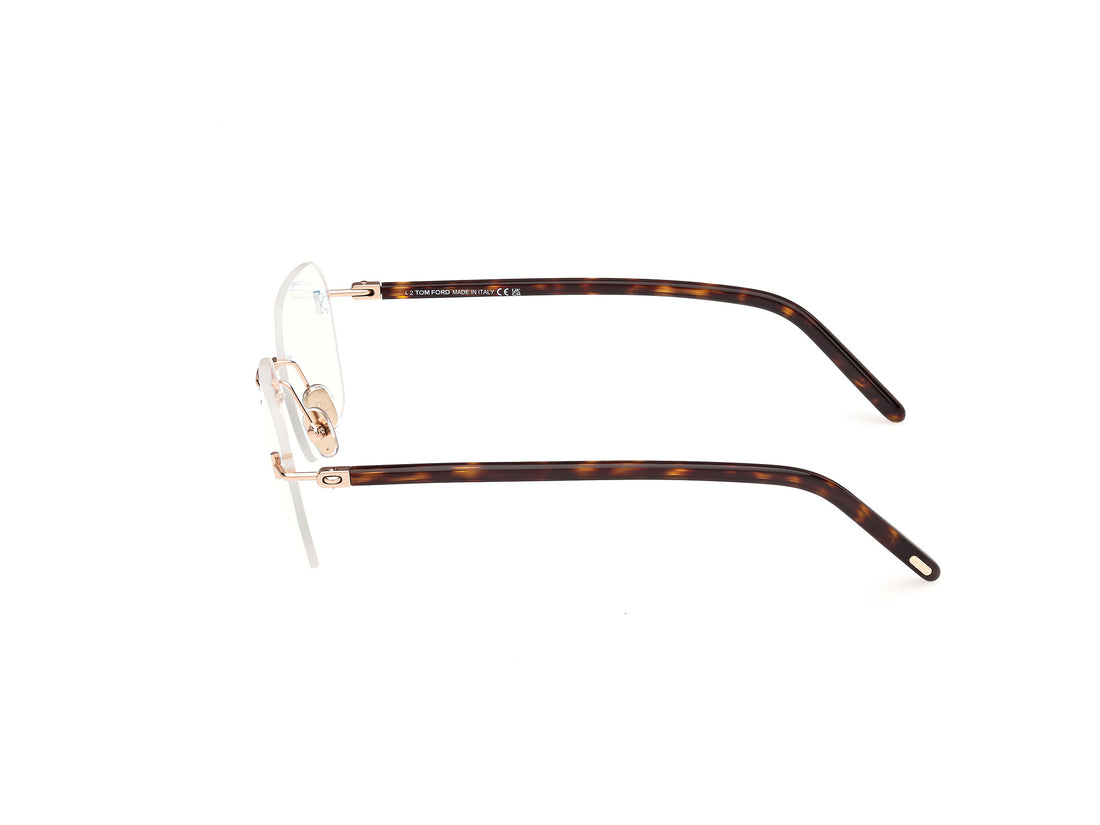 Brillen tom ford ft5934-b 028 dorado rectangular masculino größe 54mm - Detailansicht
