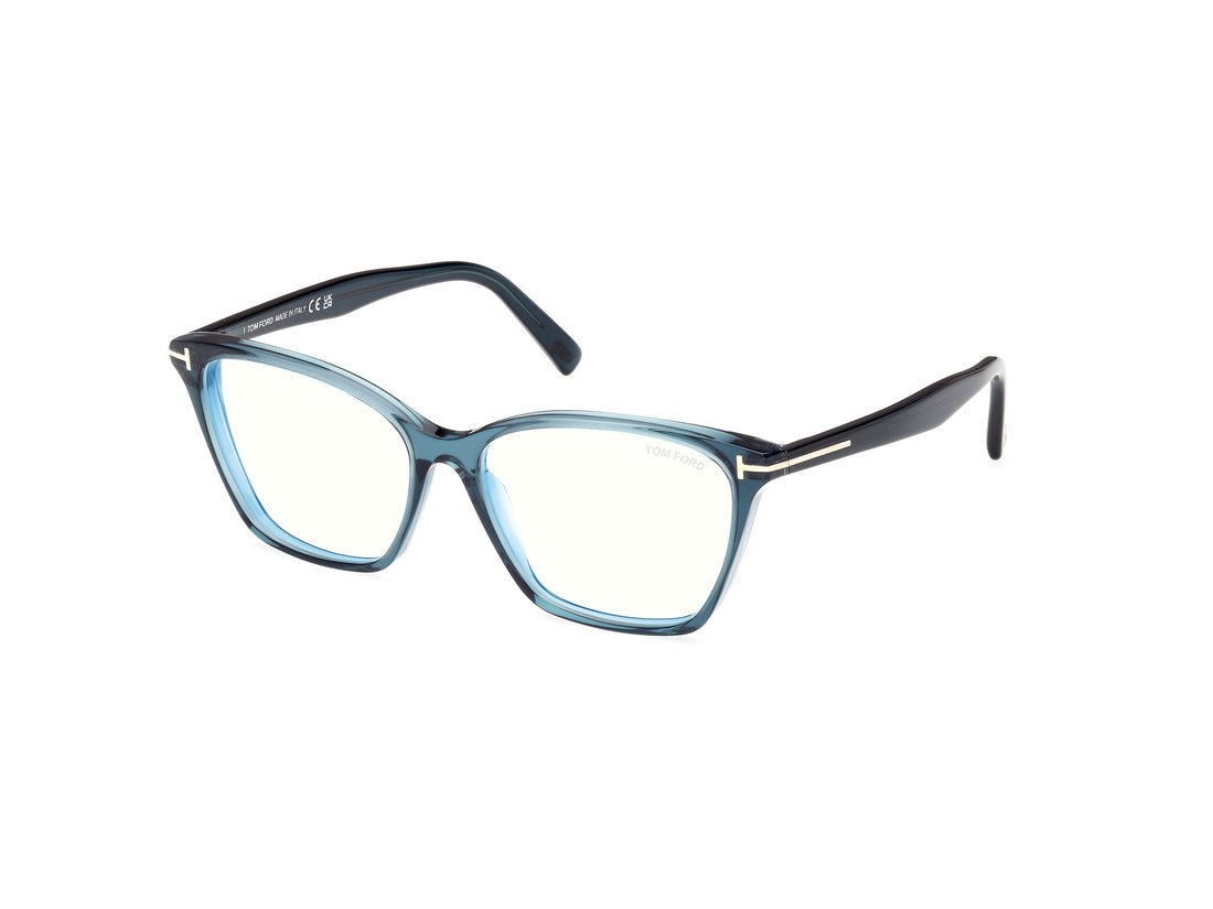 Gafas graduadas tom ford ft5949-b 092 azul cat eye femenino talla 56mm - Vista principal