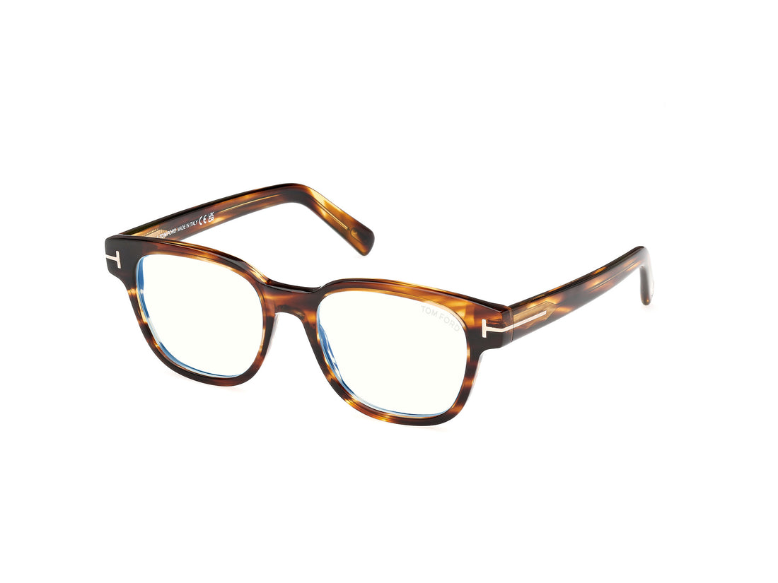 Prescription glasses tom ford ft5977-b 050 marron square masculino size 50mm - Main view