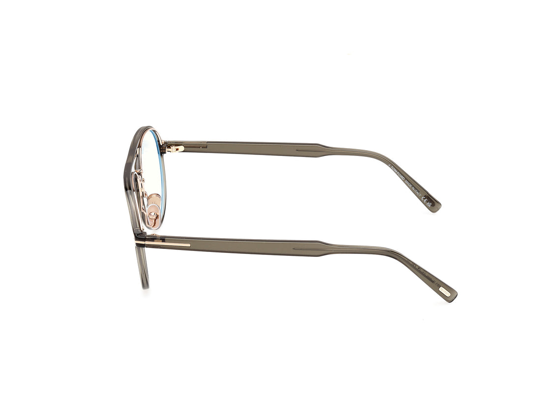 Occhiali da vista tom ford ft5981-b 093 verde pilot masculino taglia 57mm - Vista dettagliata