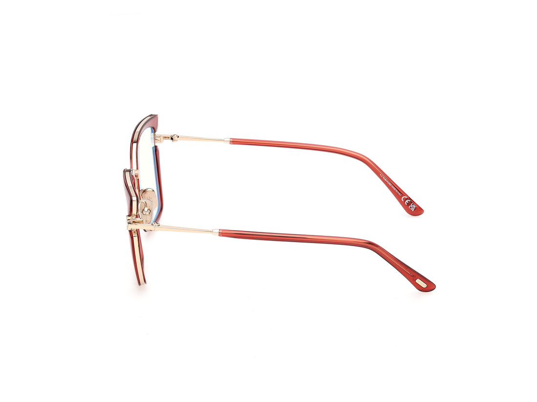 Lunettes de vue tom ford ft5984-b 042 naranja butterfly femenino taille 54mm - Vue détaillée