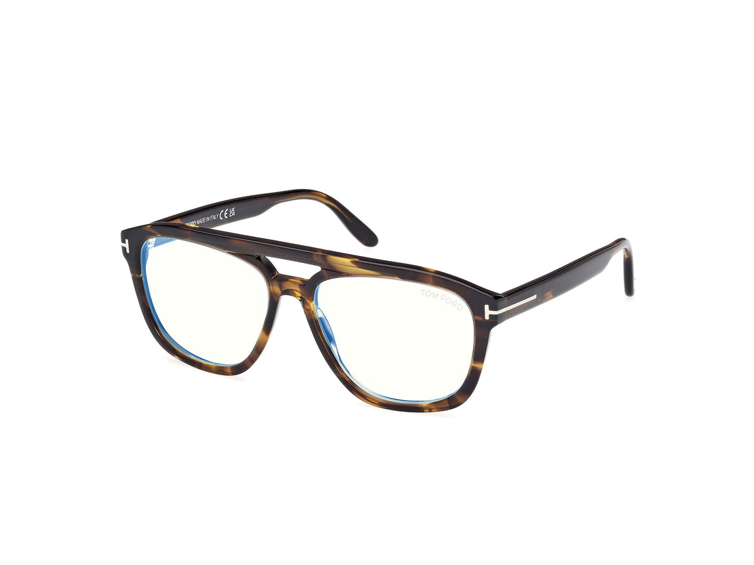 Prescription glasses tom ford ft6024-b 055 havana navigator masculino size 56mm - Main view