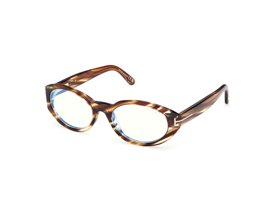 Gafas graduadas tom ford ft6067-b 055 havana oval femenino talla 54mm - Vista principal