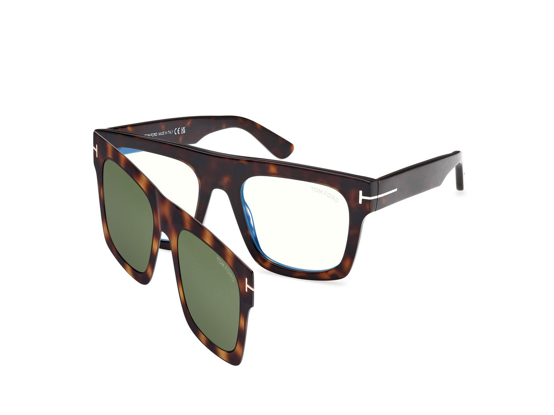 Gafas graduadas tom ford ft6068-b 052 havana square masculino talla 53mm - Vista principal