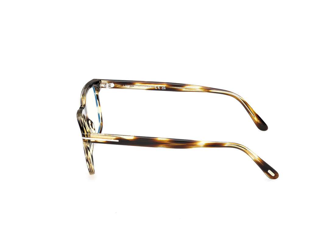 Lunettes de vue tom ford ft6080-b 055 havana square masculino taille 51mm - Vue détaillée