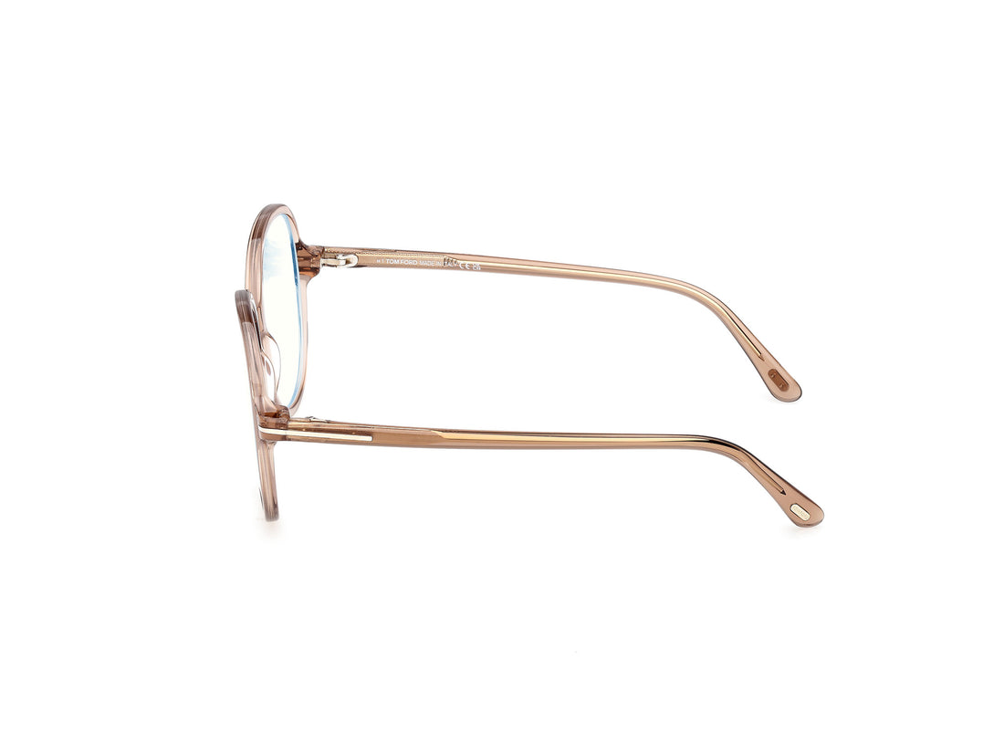 Lunettes de vue tom ford ft6090-b 045 marron round femenino taille 56mm - Vue détaillée