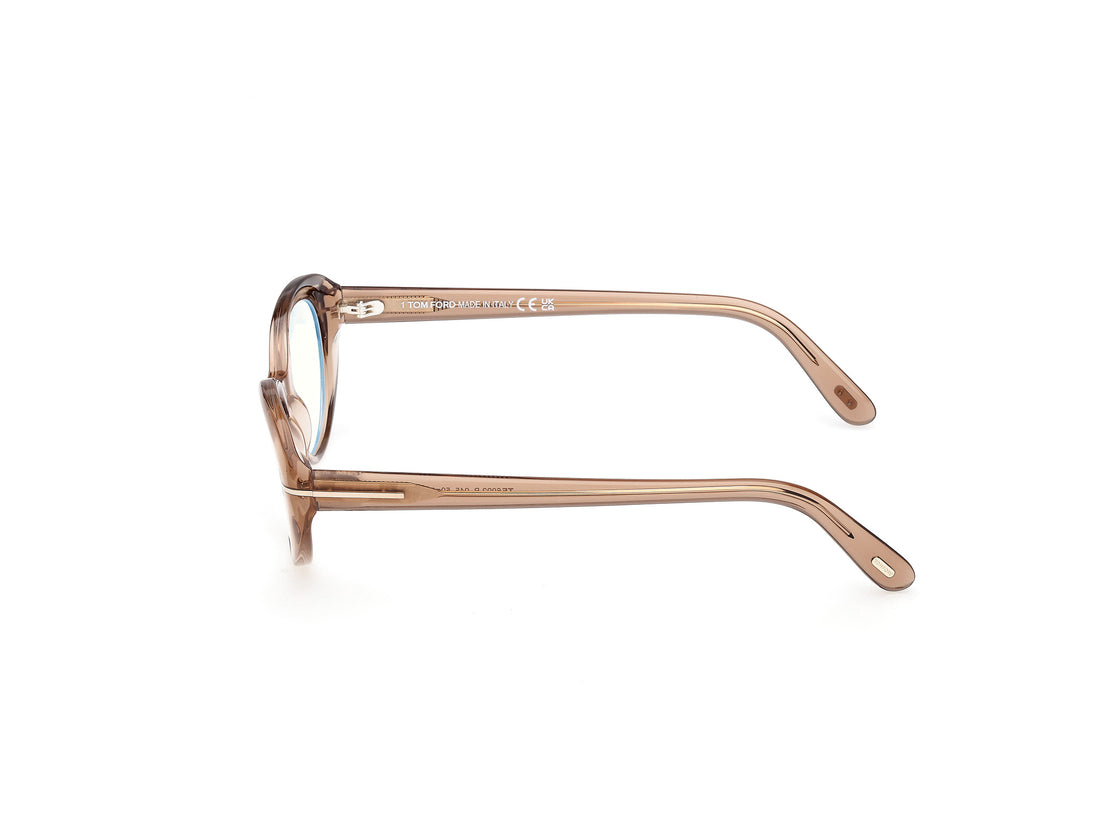 Lunettes de vue tom ford ft6092-b 045 marron oval femenino taille 50mm - Vue détaillée