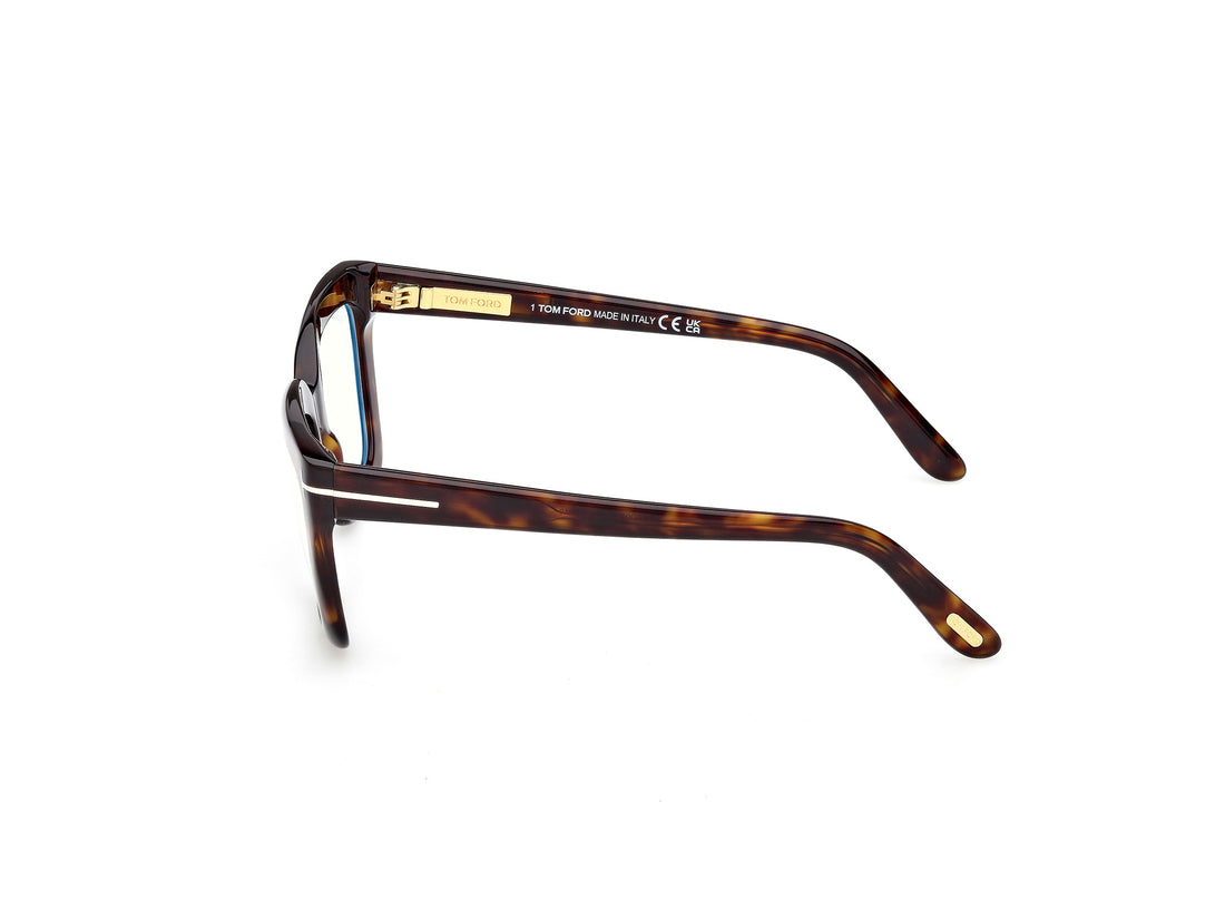 Lunettes de vue tom ford ft6093-b 052 havana cat eye femenino taille 53mm - Vue détaillée
