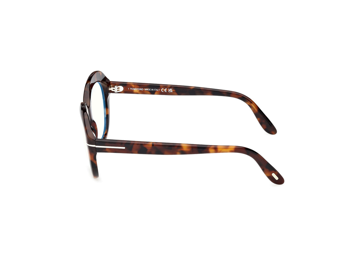 Lunettes de vue tom ford ft6095-b 052 havana round femenino taille 54mm - Vue détaillée