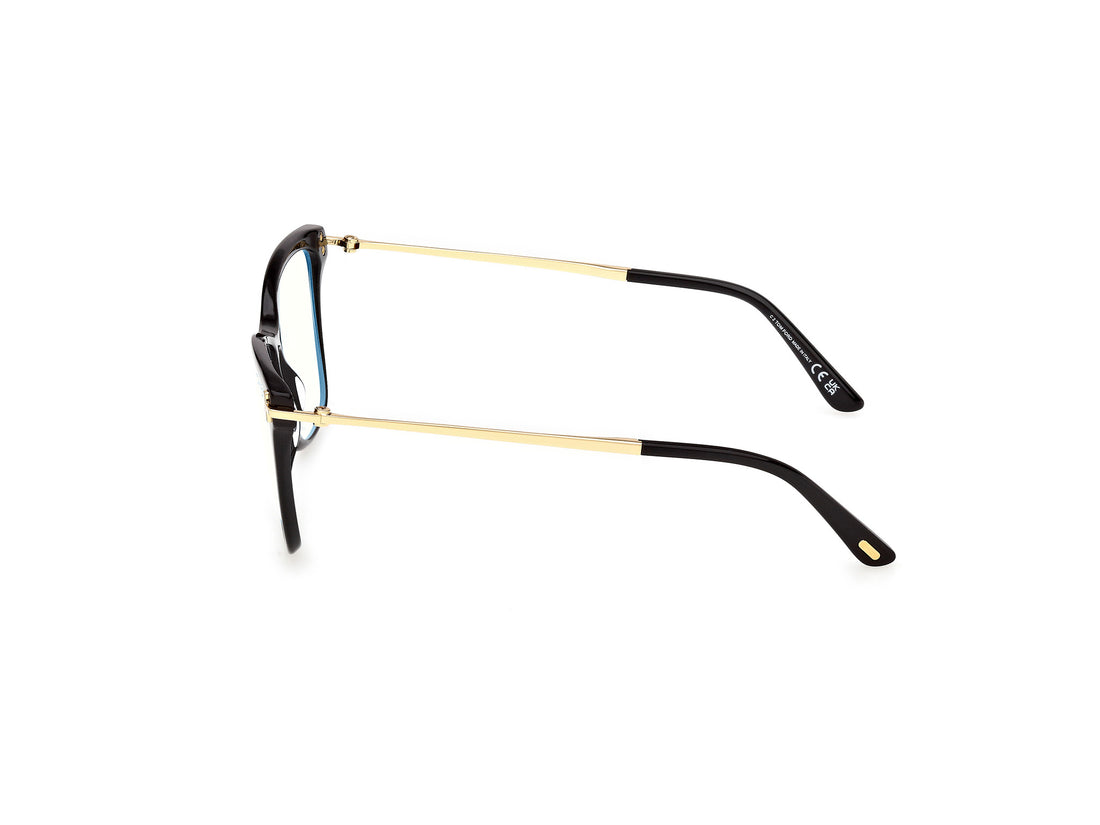 Lunettes de vue tom ford ft6097-b 001 negro butterfly femenino taille 53mm - Vue détaillée