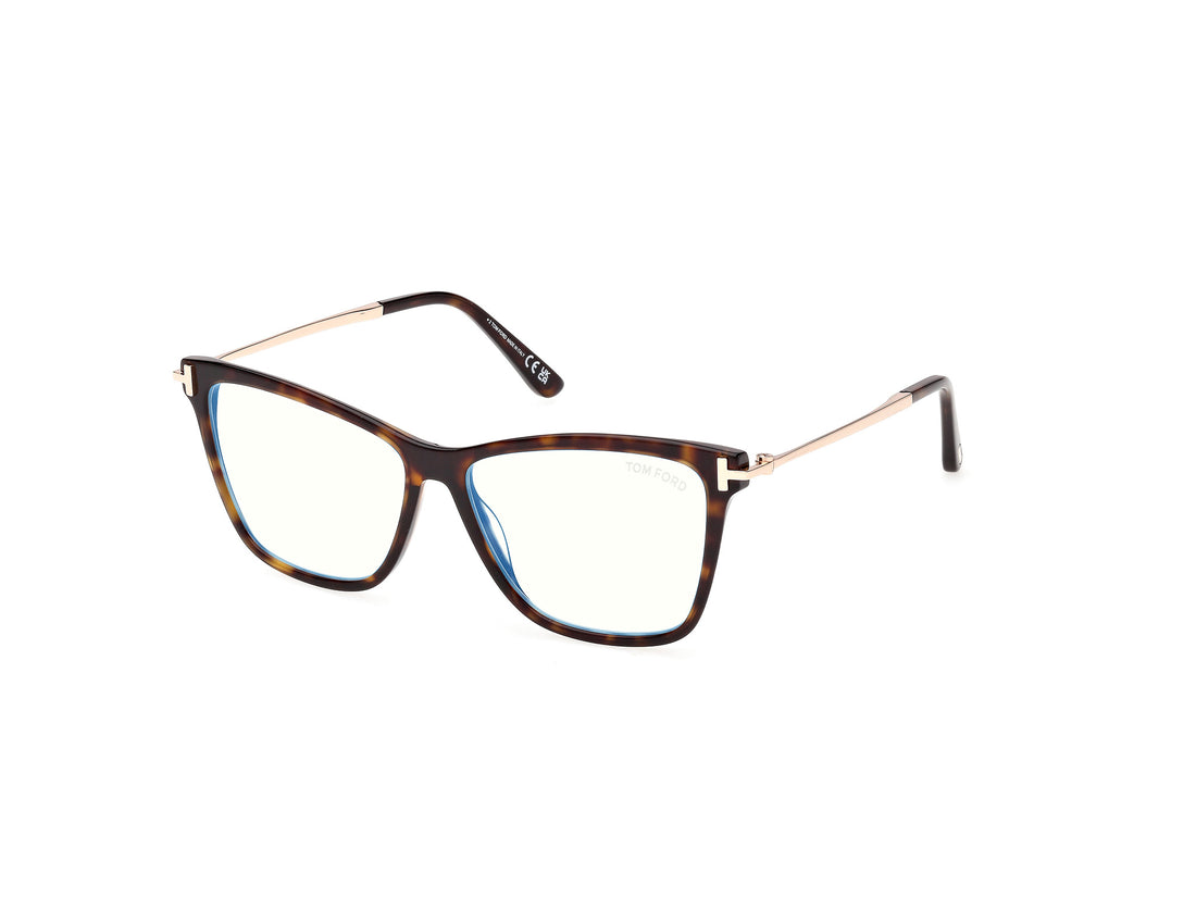Lunettes de vue tom ford ft6097-b 052 havana butterfly femenino taille 53mm - Vue principale