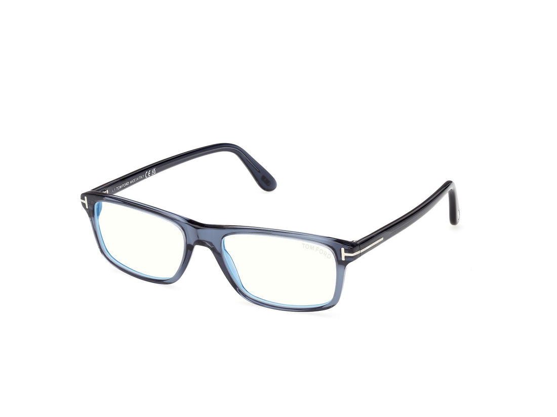 Gafas graduadas tom ford ft6119-b 090 azul rectangular masculino talla 55mm - Vista principal
