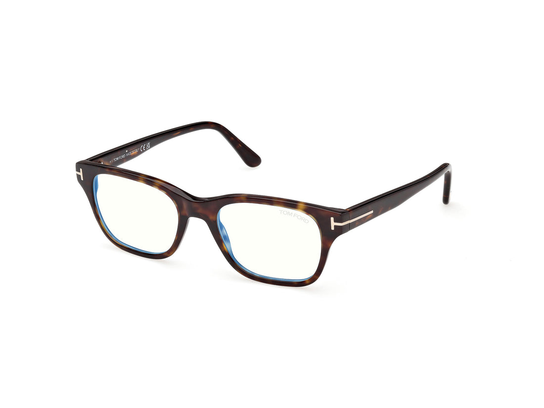 Prescription glasses tom ford ft6120-b 052 havana square masculino size 52mm - Main view