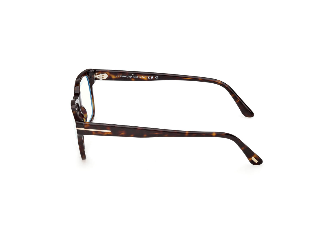 Prescription glasses tom ford ft6120-b 052 havana square masculino size 52mm - Detailed view