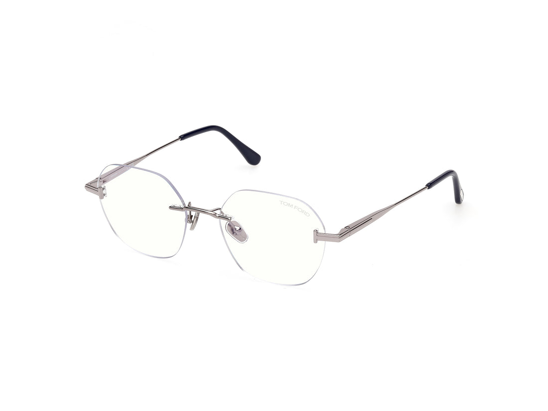 Lunettes de vue tom ford ft6126-b 014 plateado geometric masculino taille 52mm - Vue principale