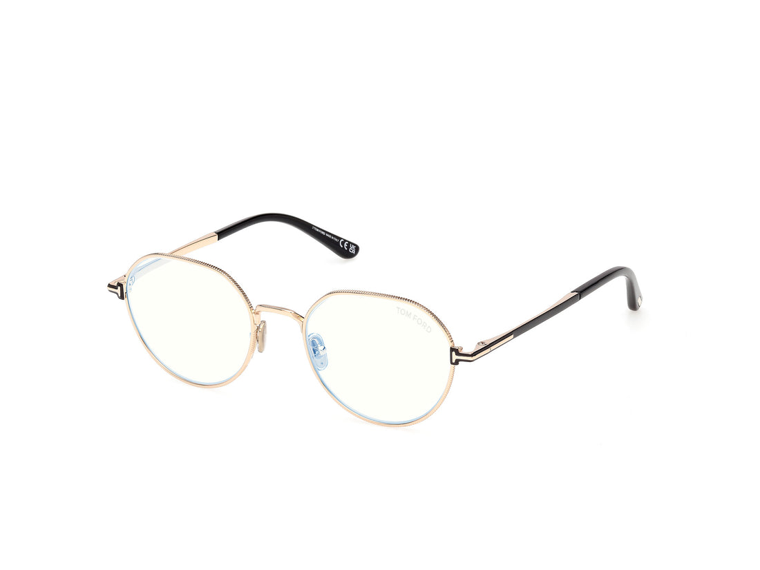 Lunettes de vue tom ford ft6127-b 028 dorado round masculino taille 51mm - Vue principale