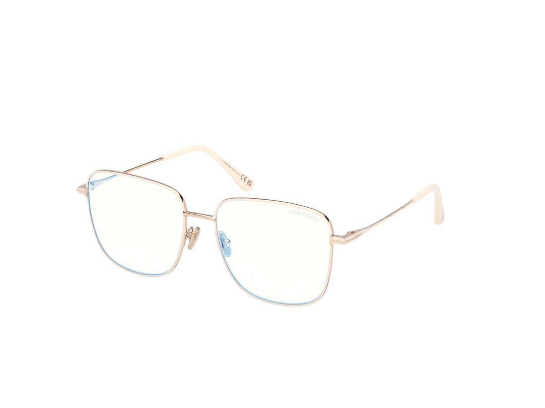 Gafas graduadas tom ford ft6136-b 025 beige square femenino talla 56mm - Vista principal