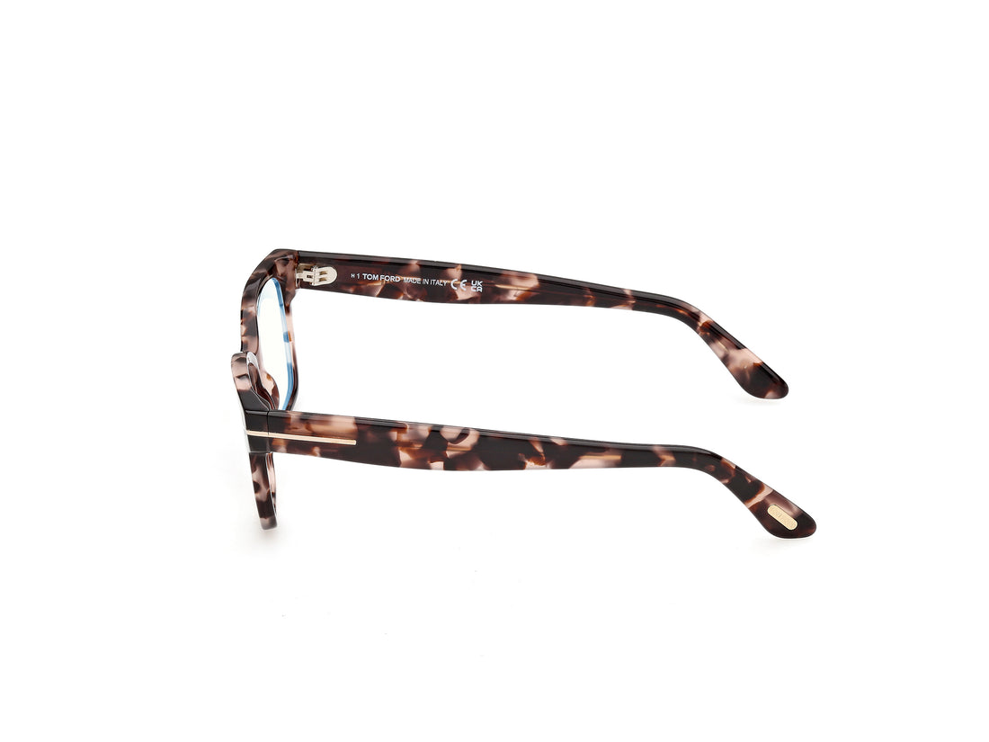 Brillen tom ford ft6171-b 055 havana rectangular femenino größe 53mm - Detailansicht