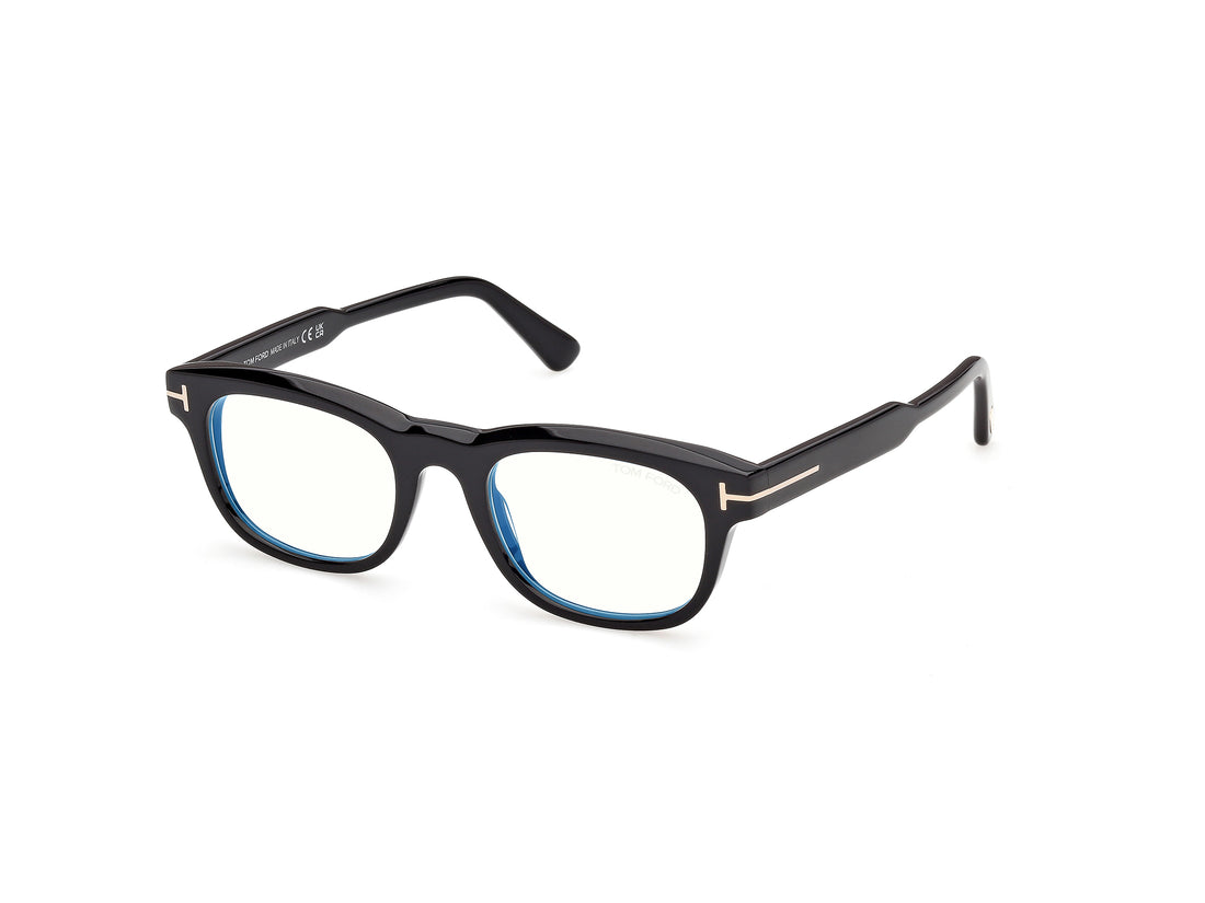 Briller tom ford ft6180-b 001 negro square masculino størrelse 49mm - Hovedvisning
