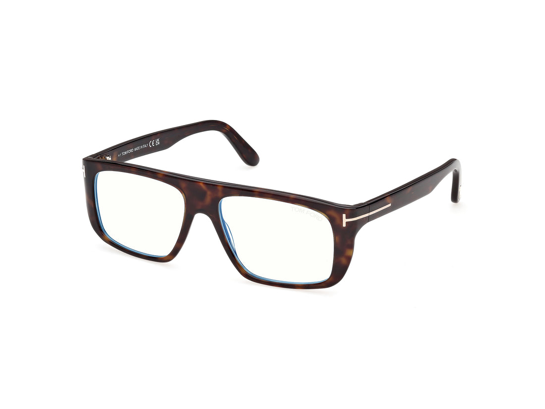 Briller tom ford ft6182-b 052 havana pilot masculino størrelse 56mm - Hovedvisning