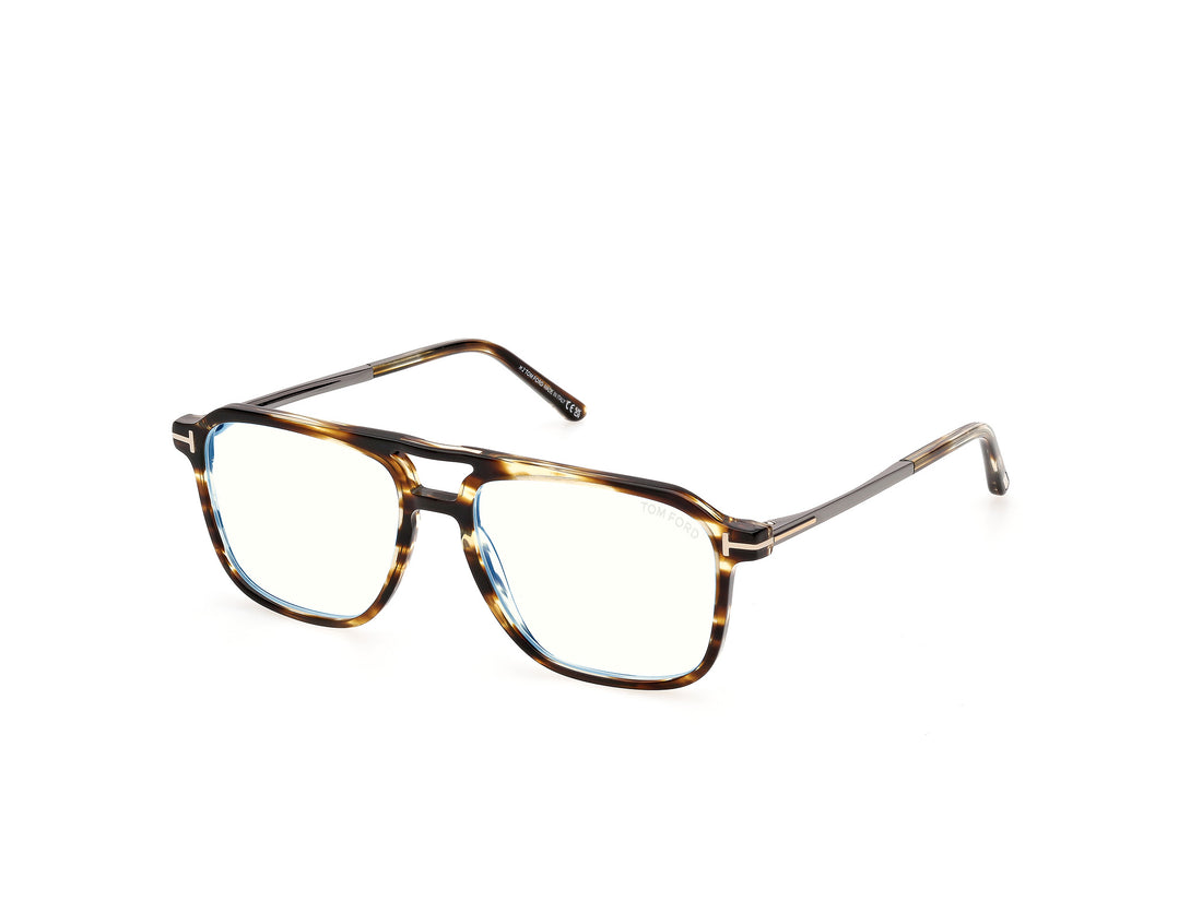 Briller tom ford ft6183-b 056 havana navigator masculino størrelse 54mm - Hovedvisning