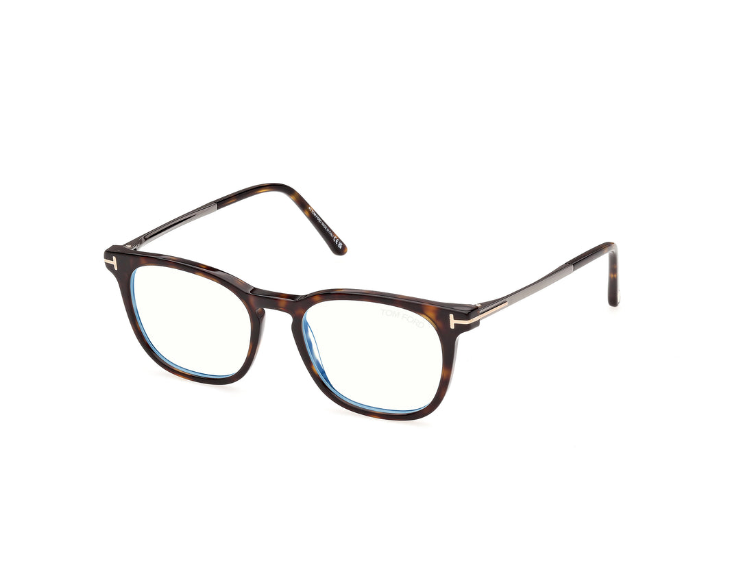 Briller tom ford ft6184-b 052 havana square masculino størrelse 50mm - Hovedvisning
