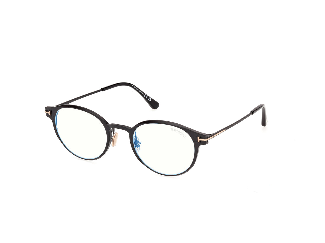 Briller tom ford ft6188-b 001 negro round masculino størrelse 50mm - Detaljeret visning