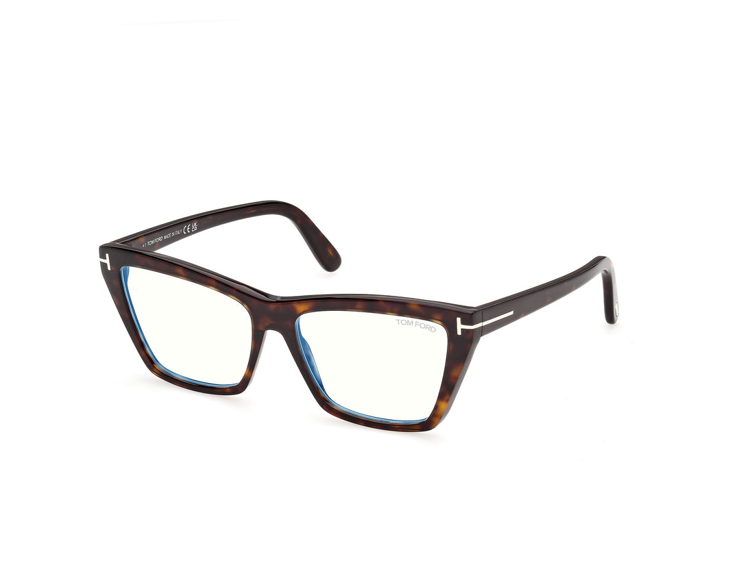 Okulary korekcyjne tom ford ft6189-b 052 havana cat eye femenino rozmiar 55mm - Widok główny