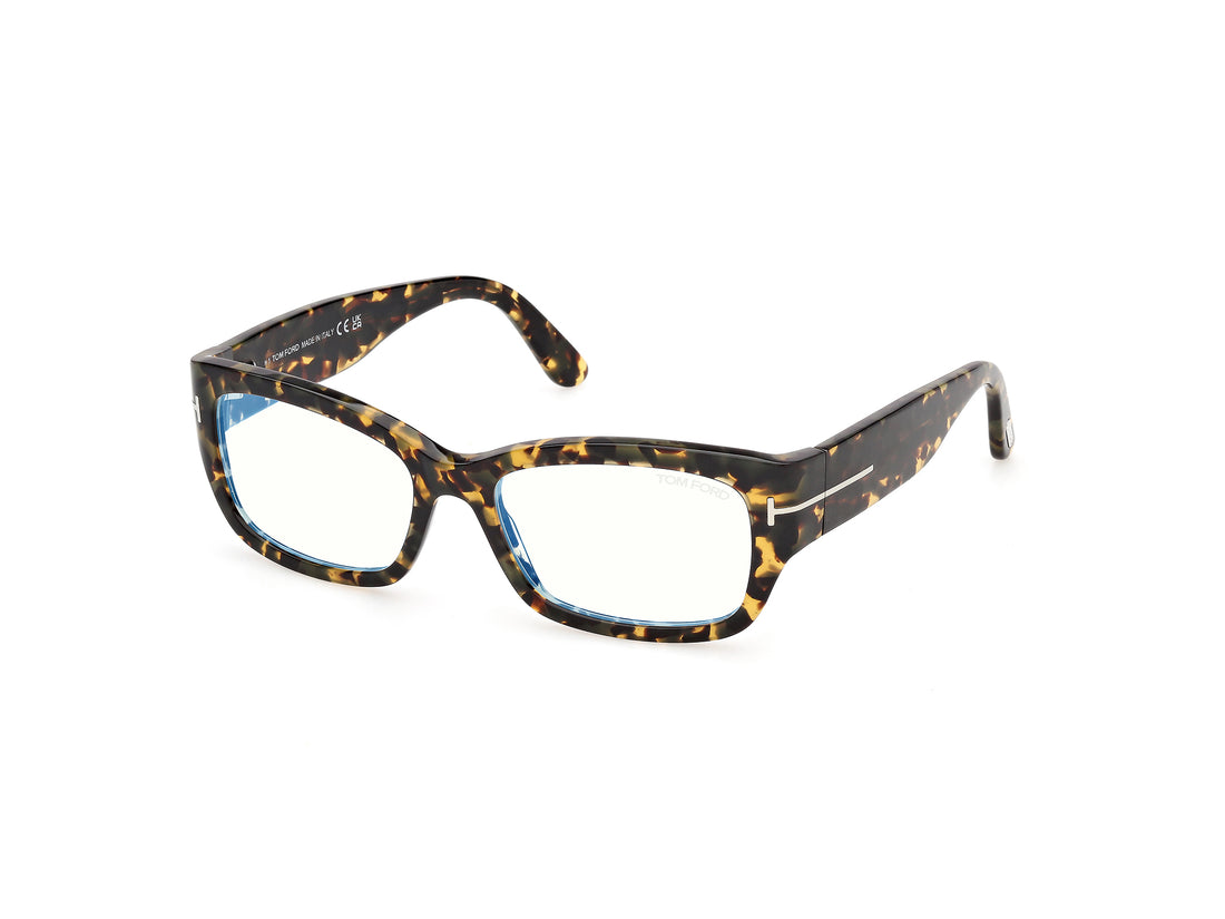 Briller tom ford ft6191-b 055 havana rectangular femenino størrelse 55mm - Hovedvisning