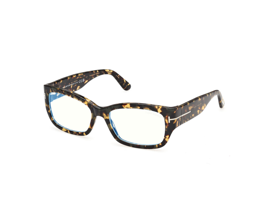Briller tom ford ft6191-b 055 havana rectangular femenino størrelse 55mm - Detaljeret visning