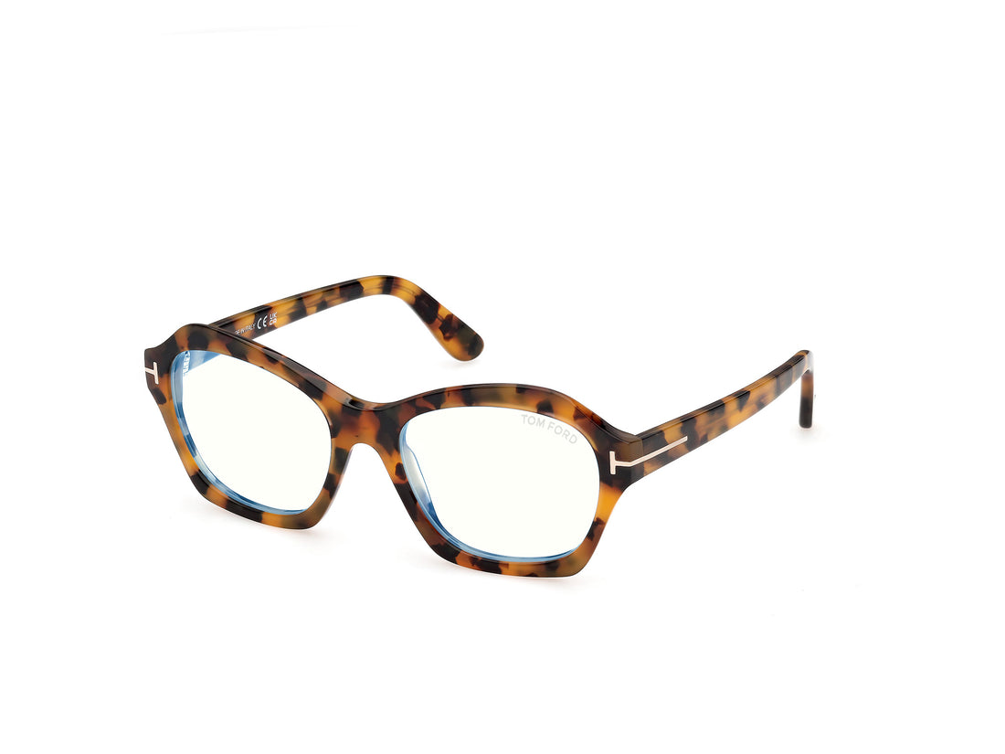 Briller tom ford ft6193-b 056 havana geometric femenino størrelse 54mm - Hovedvisning