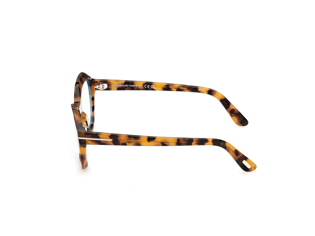Briller tom ford ft6193-b 056 havana geometric femenino størrelse 54mm - Detaljeret visning