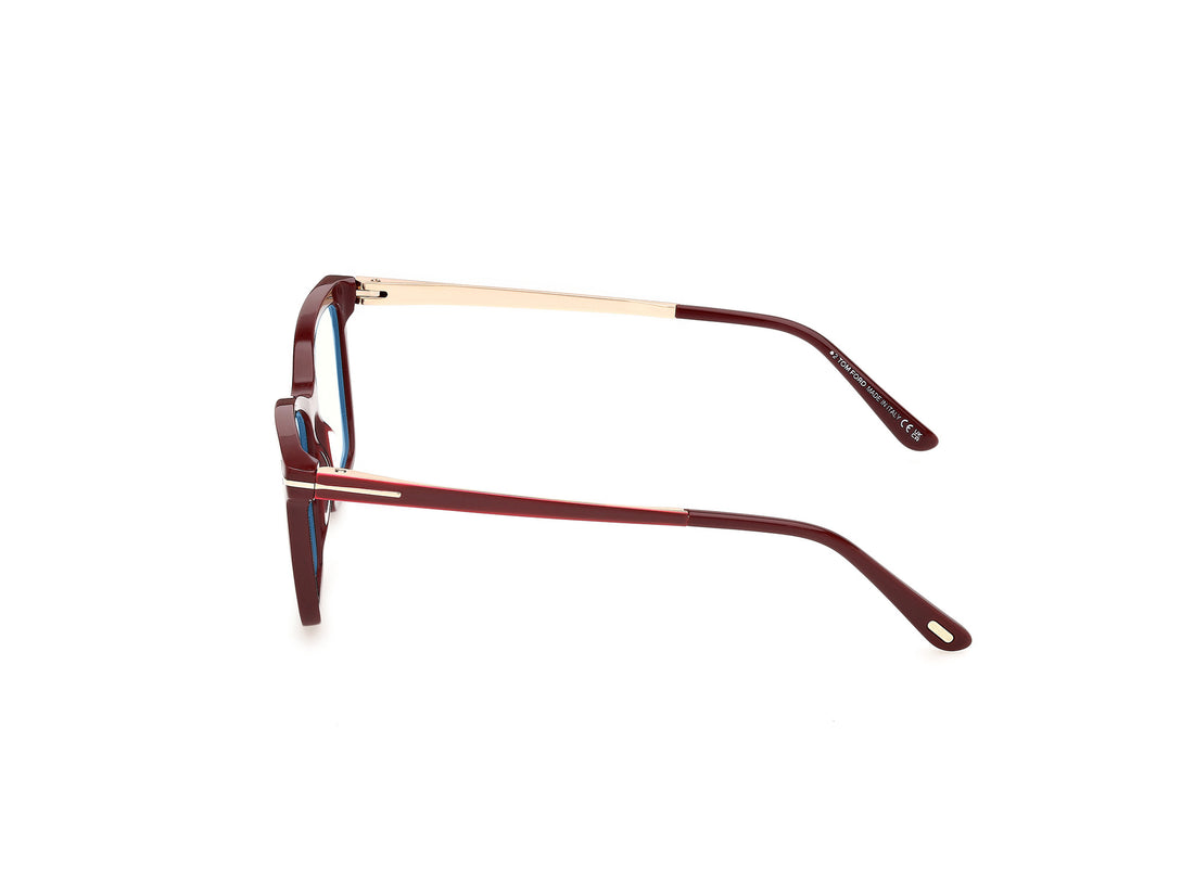 Briller tom ford ft6194-b 069 rojo rectangular femenino størrelse 51mm - Detaljeret visning