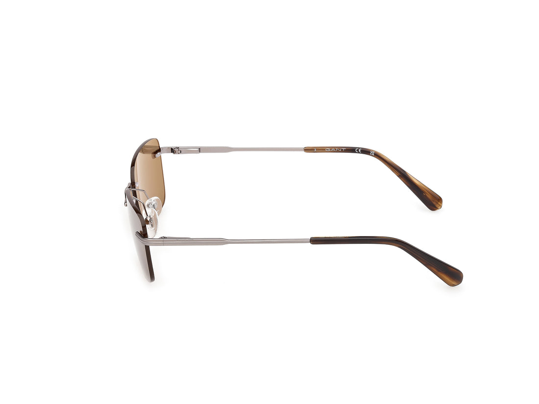 Gafas de sol gant ga00040 14j plateado rectangular masculino talla 57mm - Vista de detalle