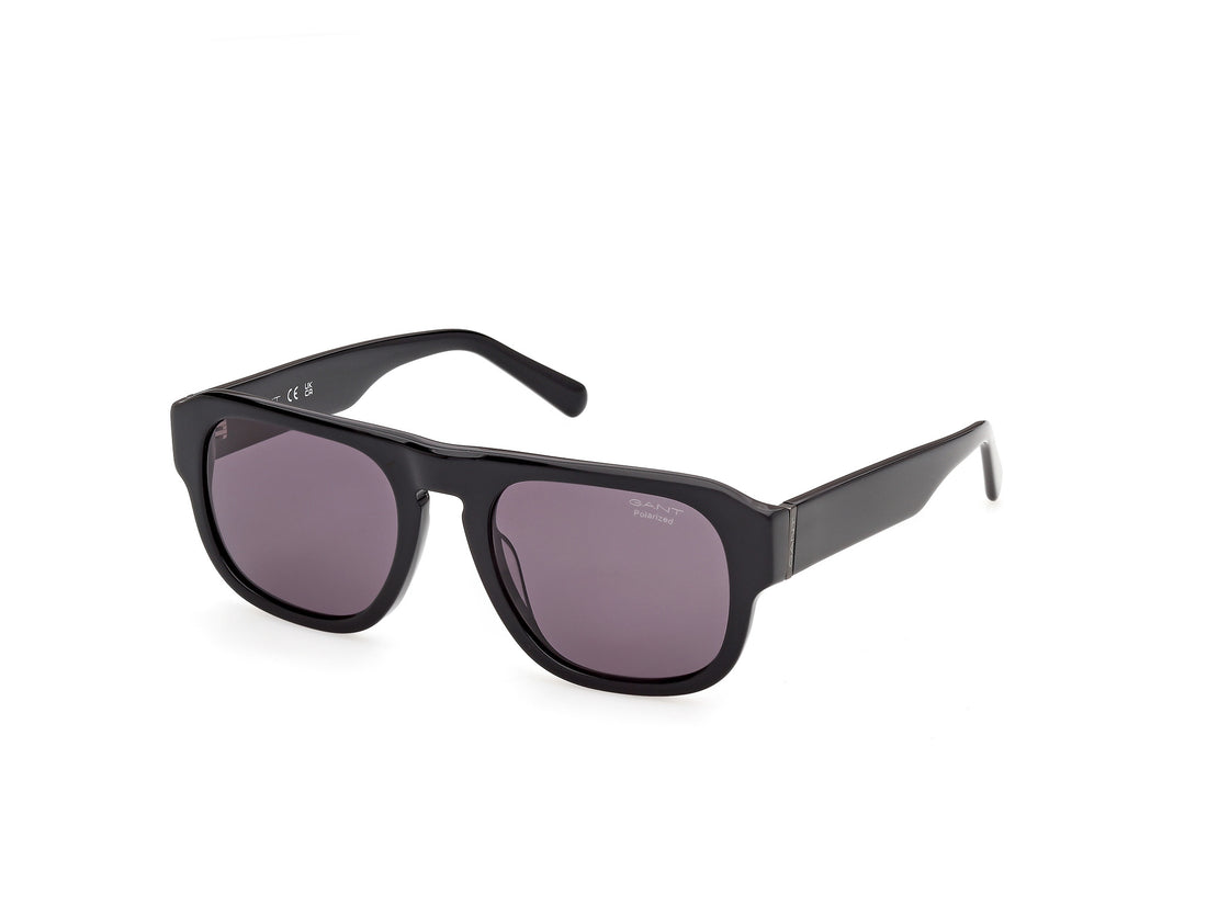 Solbriller gant ga00044 01d negro rectangular masculino størrelse 53mm - Hovedvisning