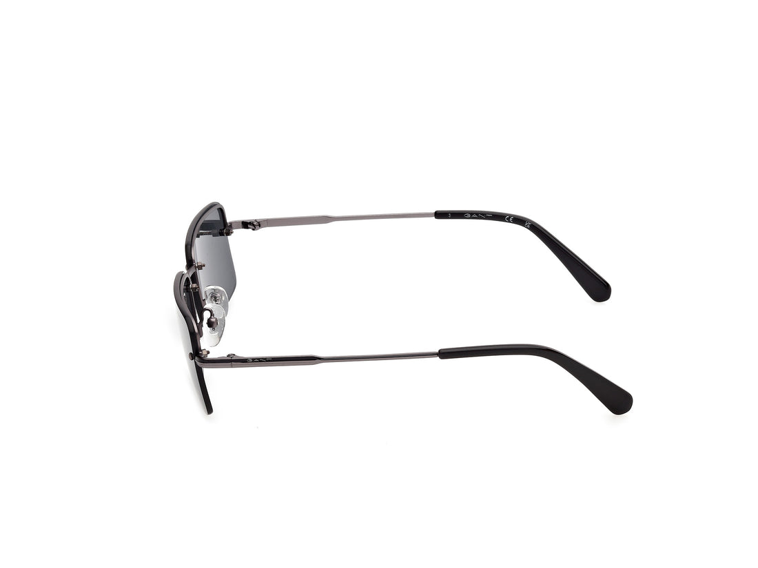 Solbriller gant ga00048 09a plateado rectangular masculino størrelse 60mm - Detaljeret visning