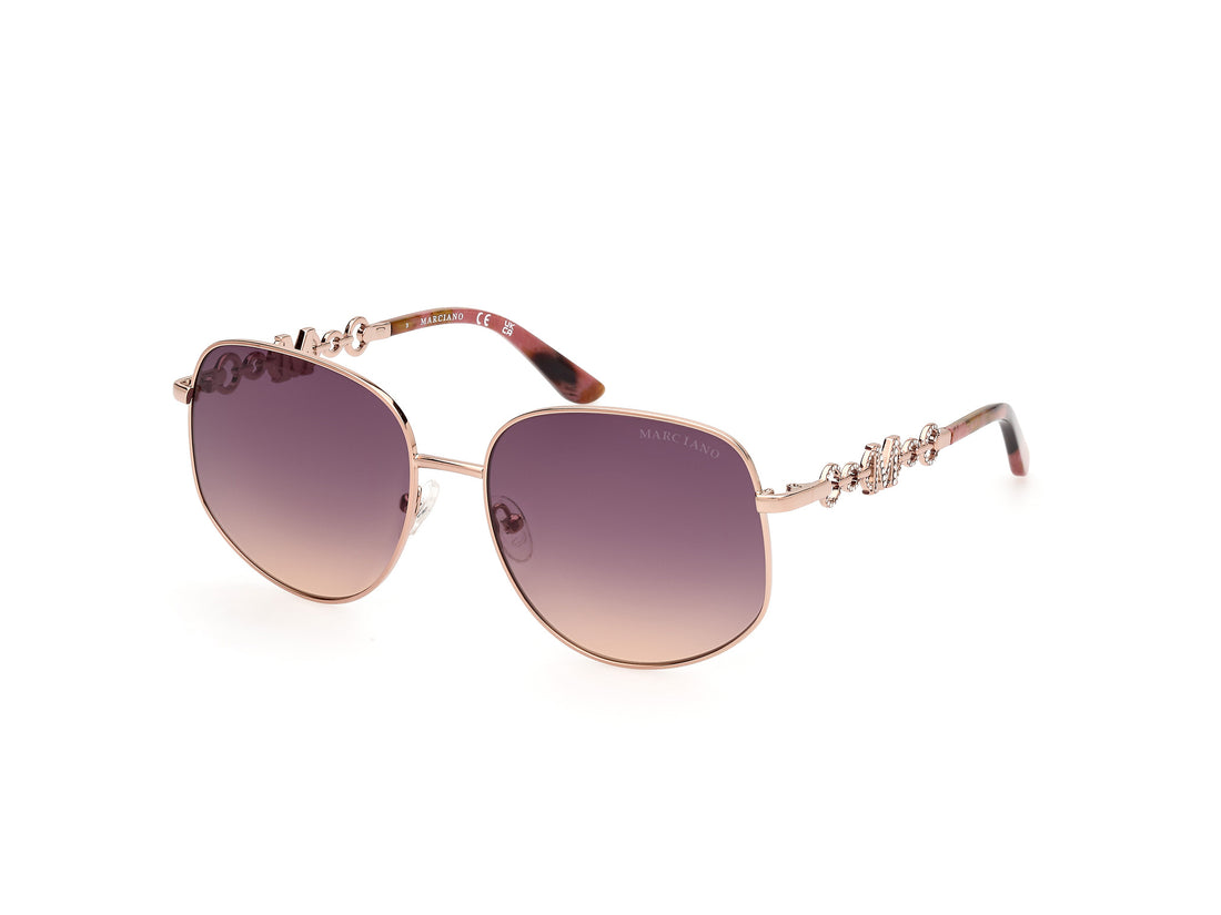 Sunglasses guess by marciano gm00003 28z dorado round femenino size 59mm - Main view