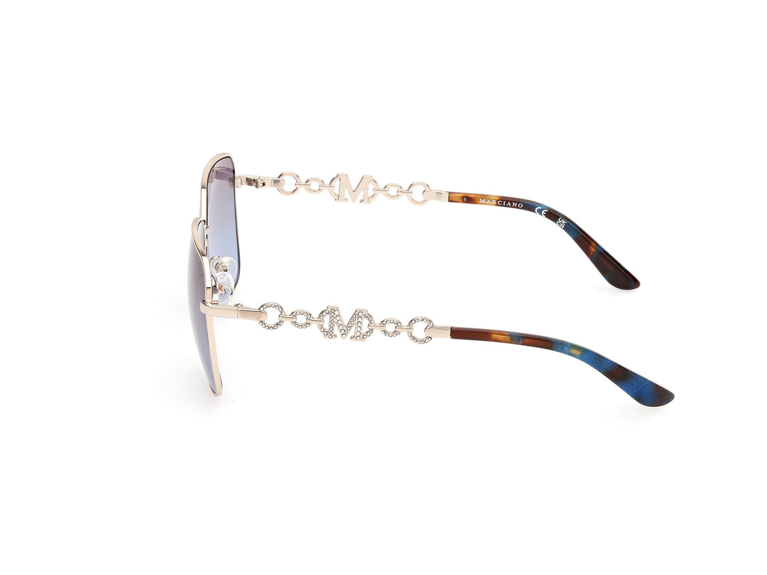 Sunglasses guess by marciano gm00004 32w dorado square femenino size 59mm - Detailed view
