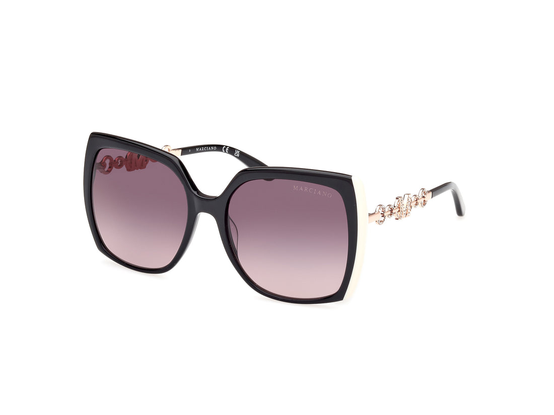 Occhiali da sole guess by marciano gm00005 01b negro square femenino taglia 57mm - Vista principale