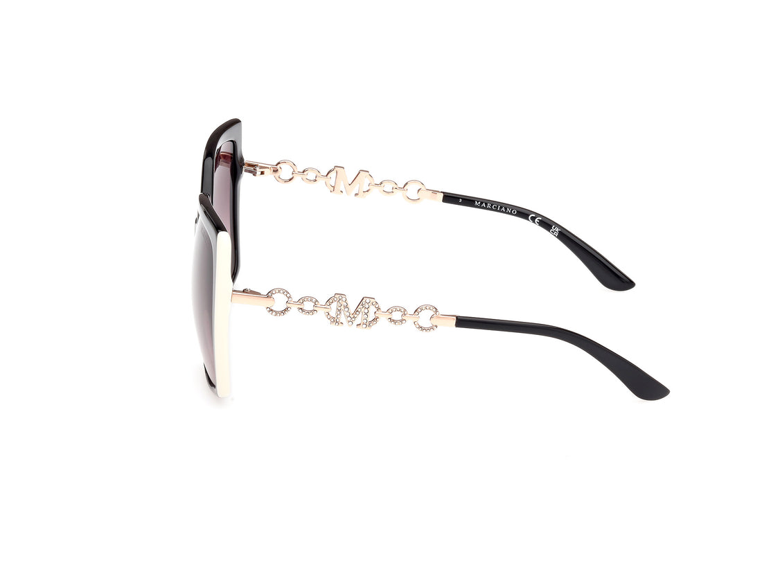 Occhiali da sole guess by marciano gm00005 01b negro square femenino taglia 57mm - Vista dettagliata