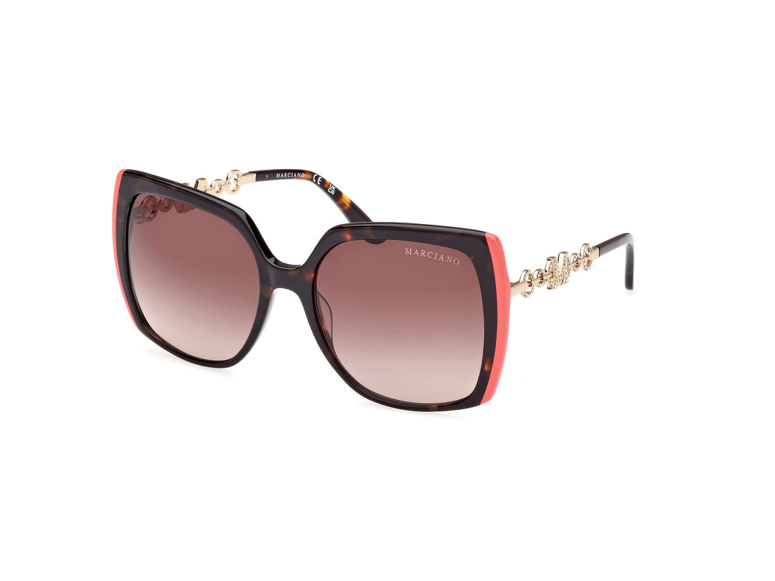 Sunglasses guess by marciano gm00005 52f havana square femenino size 57mm - Main view