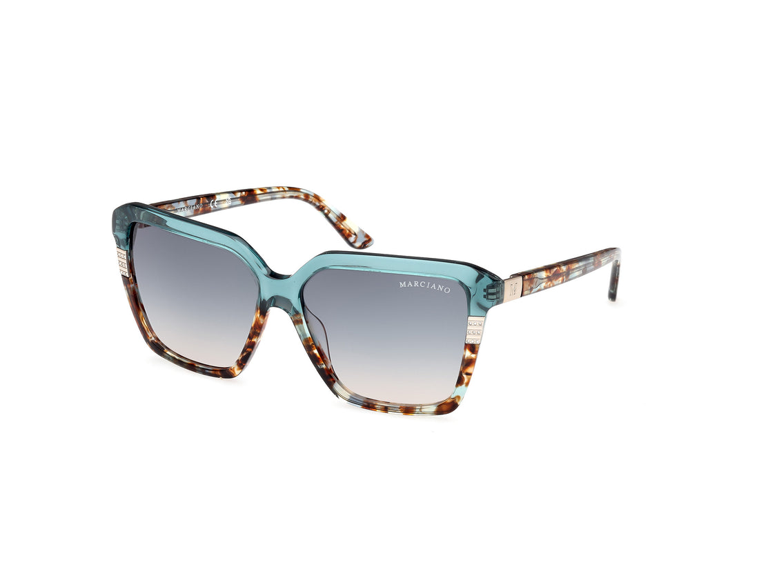 Sonnenbrillen guess by marciano gm00009 87w azul square femenino größe 58mm - Hauptansicht