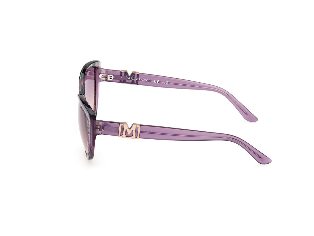 Occhiali da sole guess by marciano gm00011 83z morado cat eye femenino taglia 58mm - Vista dettagliata