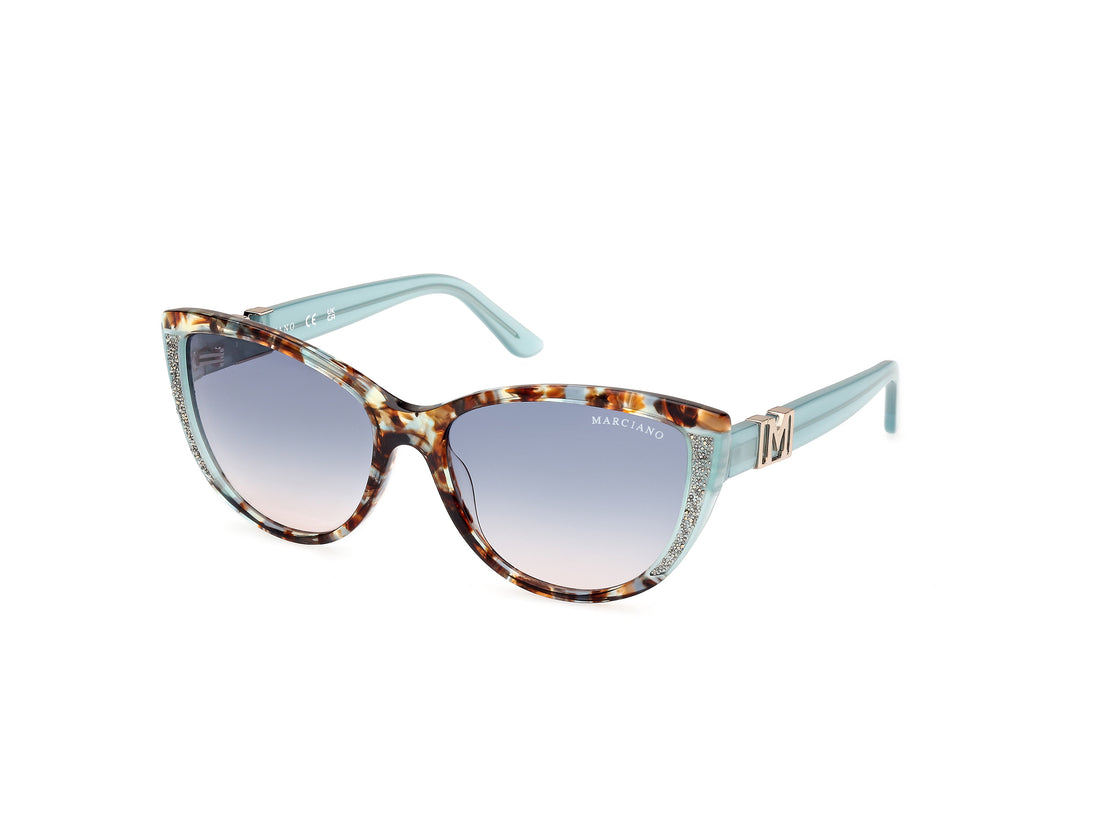 Sonnenbrillen guess by marciano gm00011 89w azul cat eye femenino größe 58mm - Hauptansicht