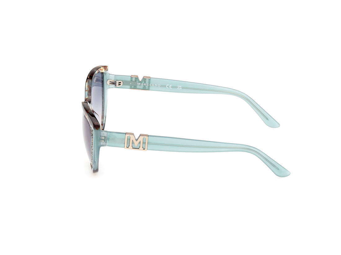 Sonnenbrillen guess by marciano gm00011 89w azul cat eye femenino größe 58mm - Detailansicht